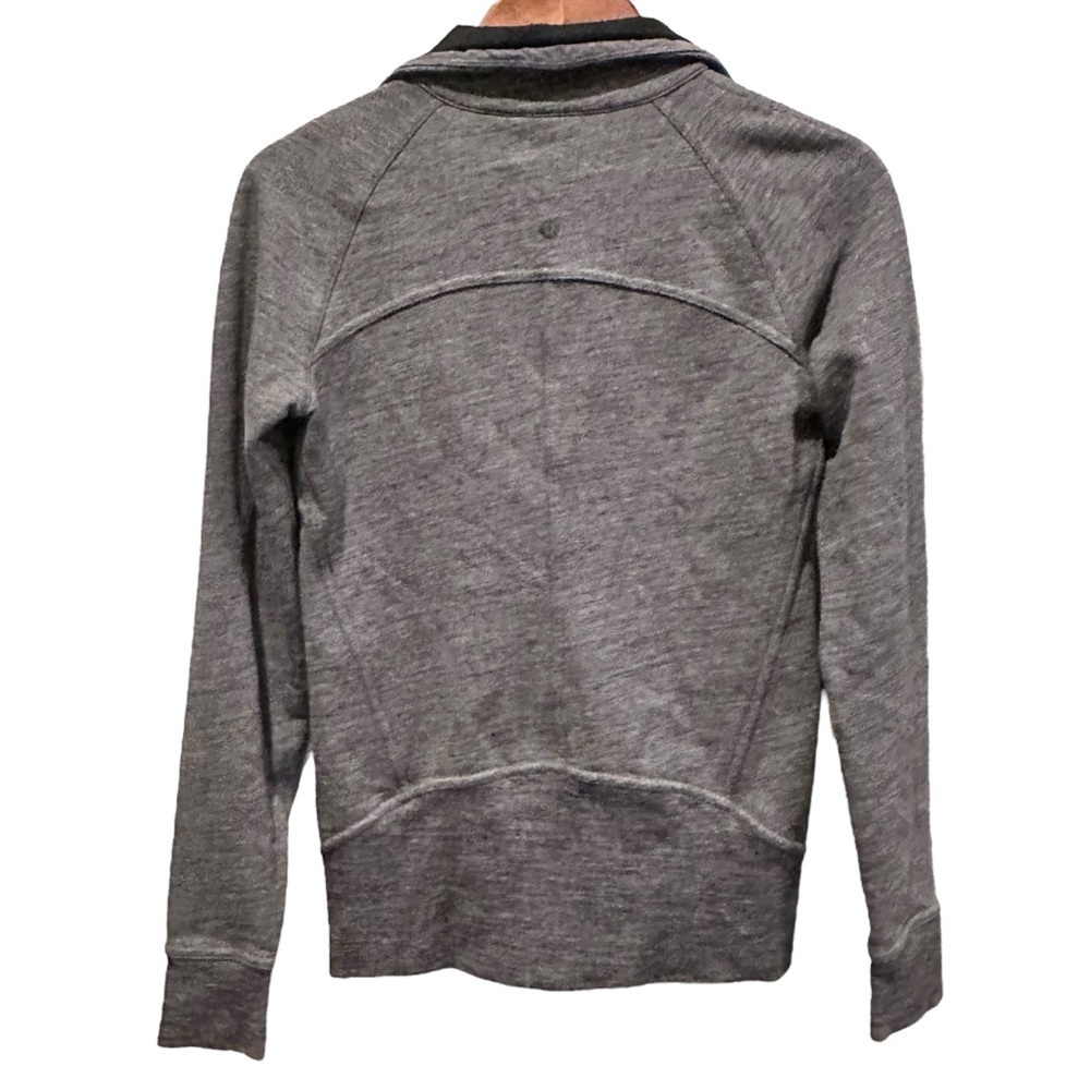 Lululemon Huddle and Hustle Jacket Womens Size 4 Gray Full Zip LW4AVDS Stretch - Picture 6 of 9
